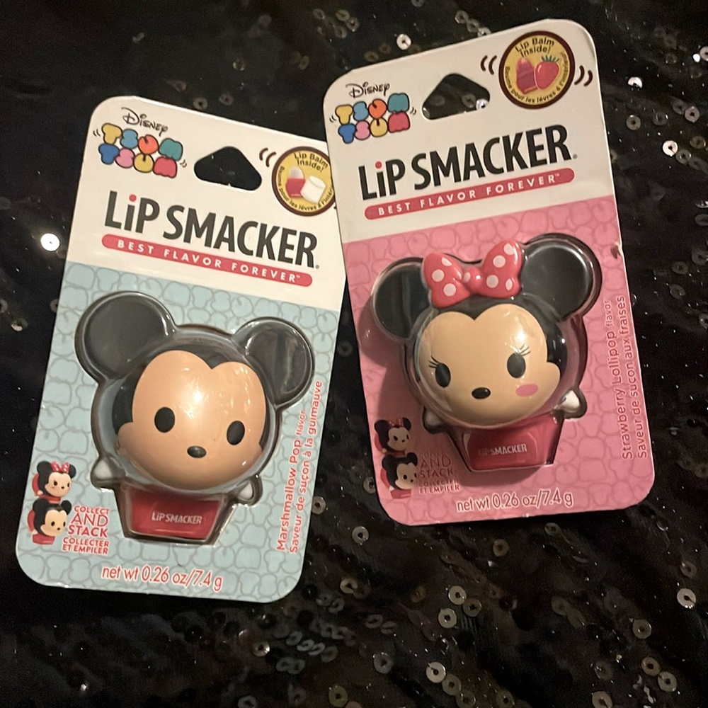 NEW Lip Smacker Disney Tsum Tsum Lip Balm, Minnie Mouse and Mickey Mouse so cute